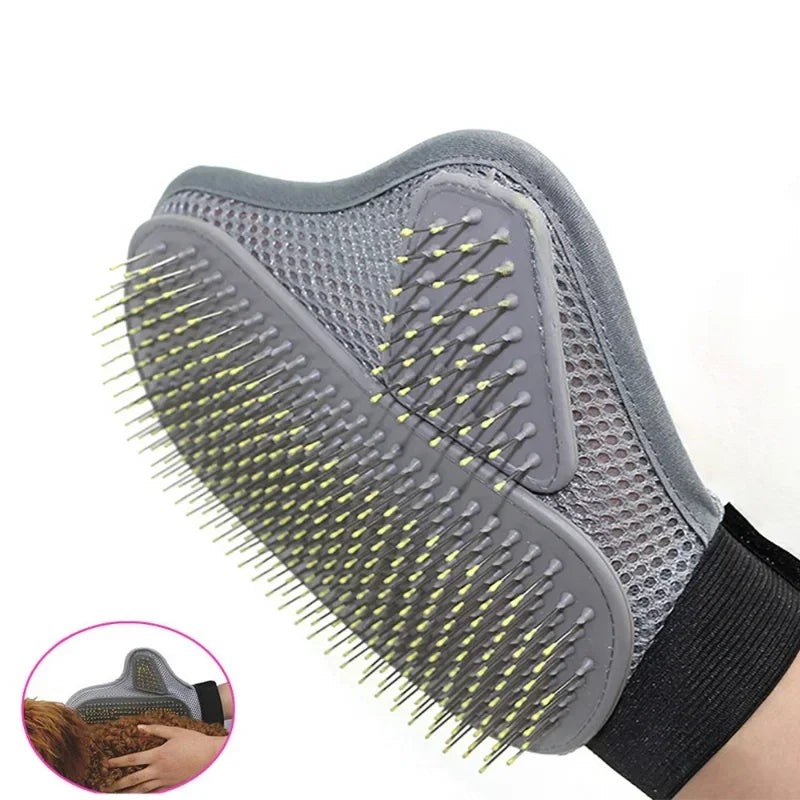 Pet Grooming Glove Hair Removal Brush Cat Dog Fur Hair