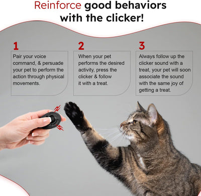- Pet Training Clicker, Whistle -Training Behaviour Aids Accessories for Puppies with Lanyard - Barking Control Device - Long Range Adjustable Frequency - Pack of 3 - Black
