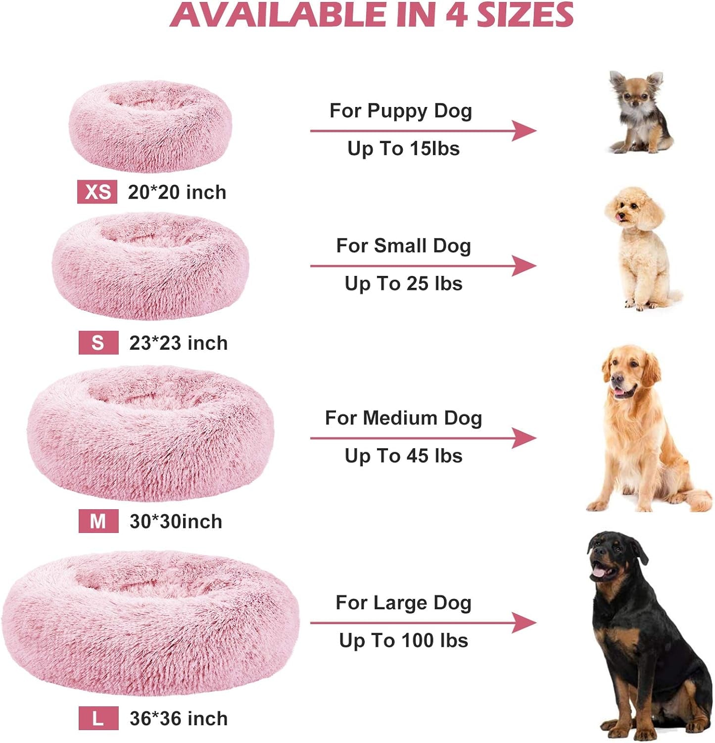 Calming Dog Beds for Small Medium Large Dogs