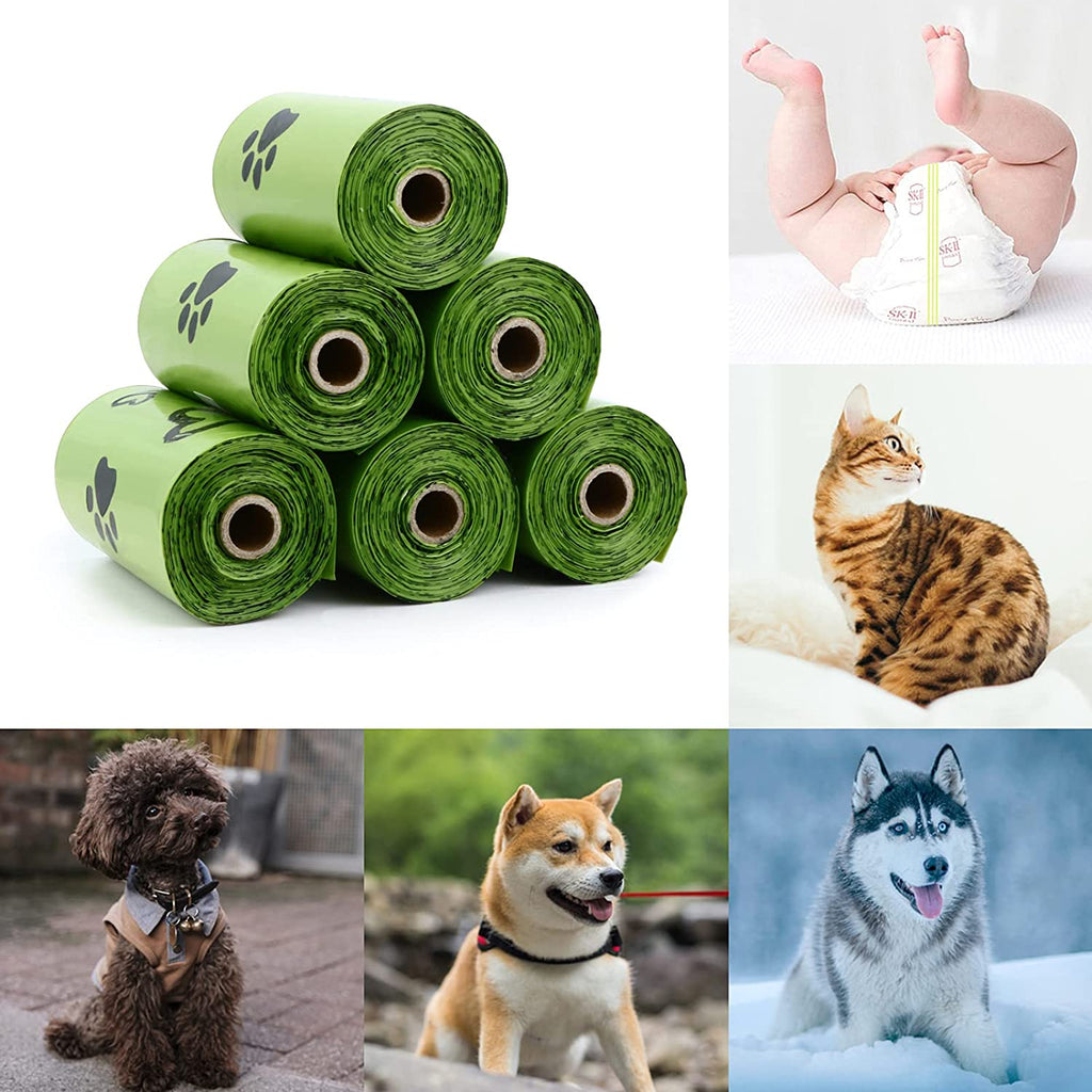 Dog Poop Bags 280 Counts: Extra Thick Leakproof Waste Bag with Dispenser for Doggy (Scented)