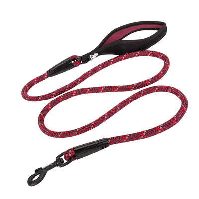 Pet Leash Adjustable Heavy Duty Neoprene Padded Handle Training Dog Walking Leash