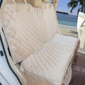 Dog Car Seat Cover for Back Seat Waterproof Backseat Protector, Nonslip Rear Seat Cover for Kids,Universal Size Fits Cars Trucks Suvs (Beige)