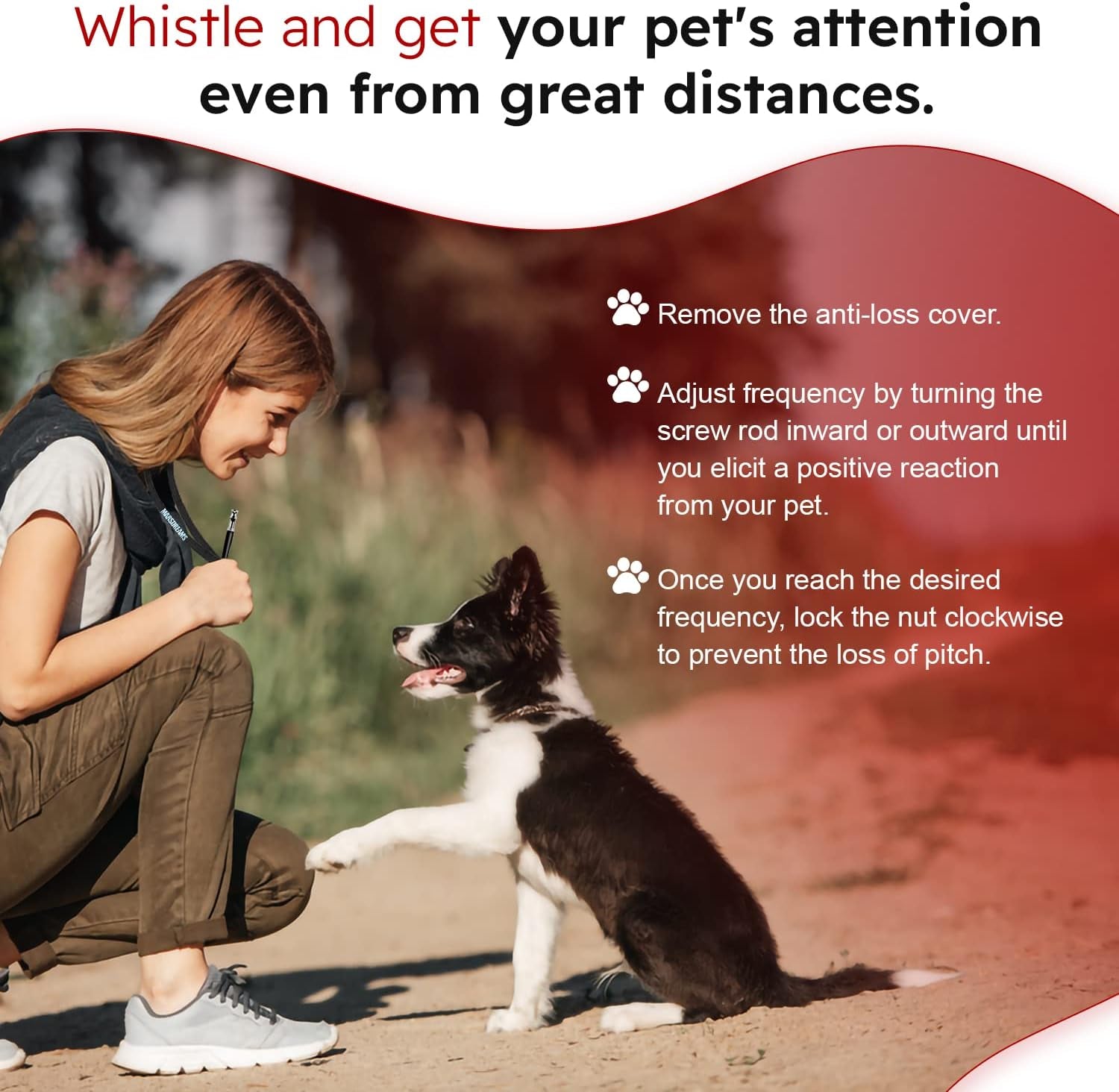 - Pet Training Clicker, Whistle -Training Behaviour Aids Accessories for Puppies with Lanyard - Barking Control Device - Long Range Adjustable Frequency - Pack of 3 - Black