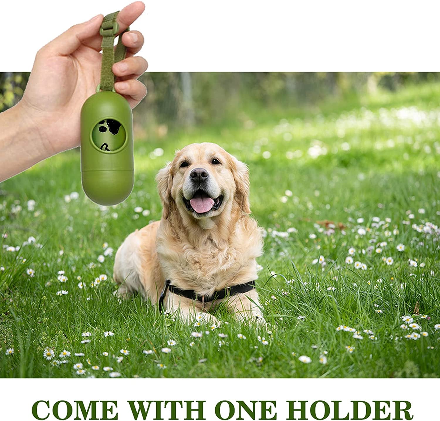 Dog Poop Bags 280 Counts: Extra Thick Leakproof Waste Bag with Dispenser for Doggy (Scented)