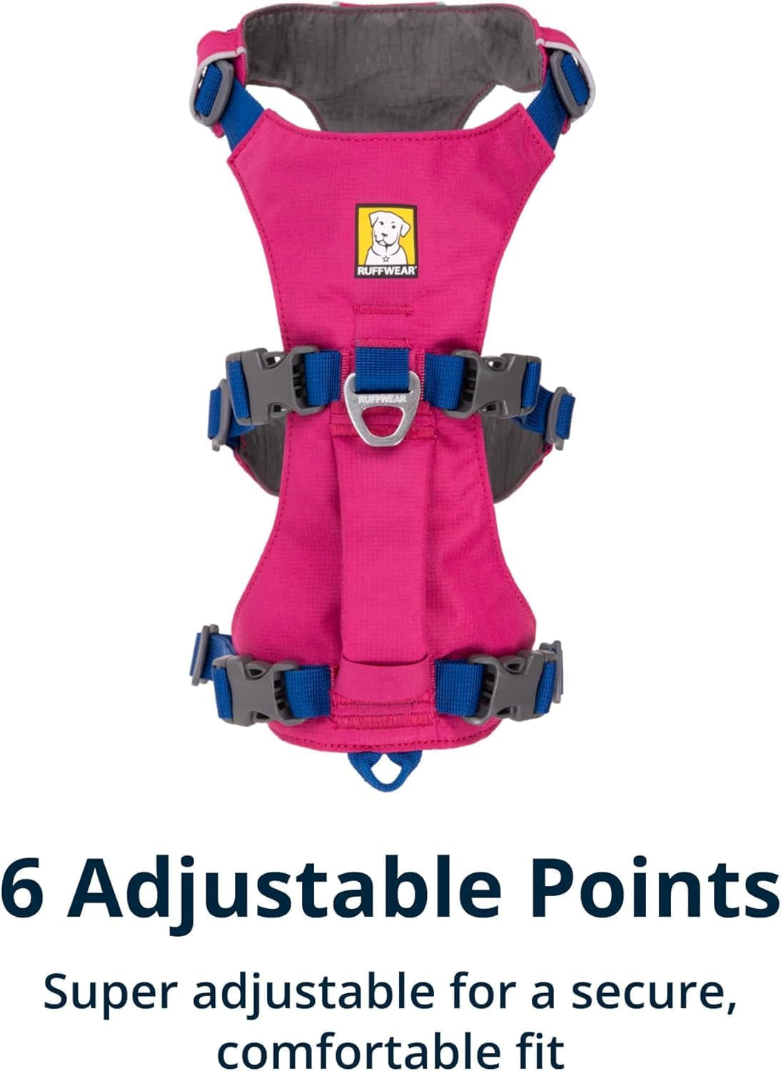 , Flagline Dog Harness, Lightweight and Reflective, No Pull Dog Lift Harness for Hiking, Running and Everyday Use, Alpenglow Pink, Large/X-Large