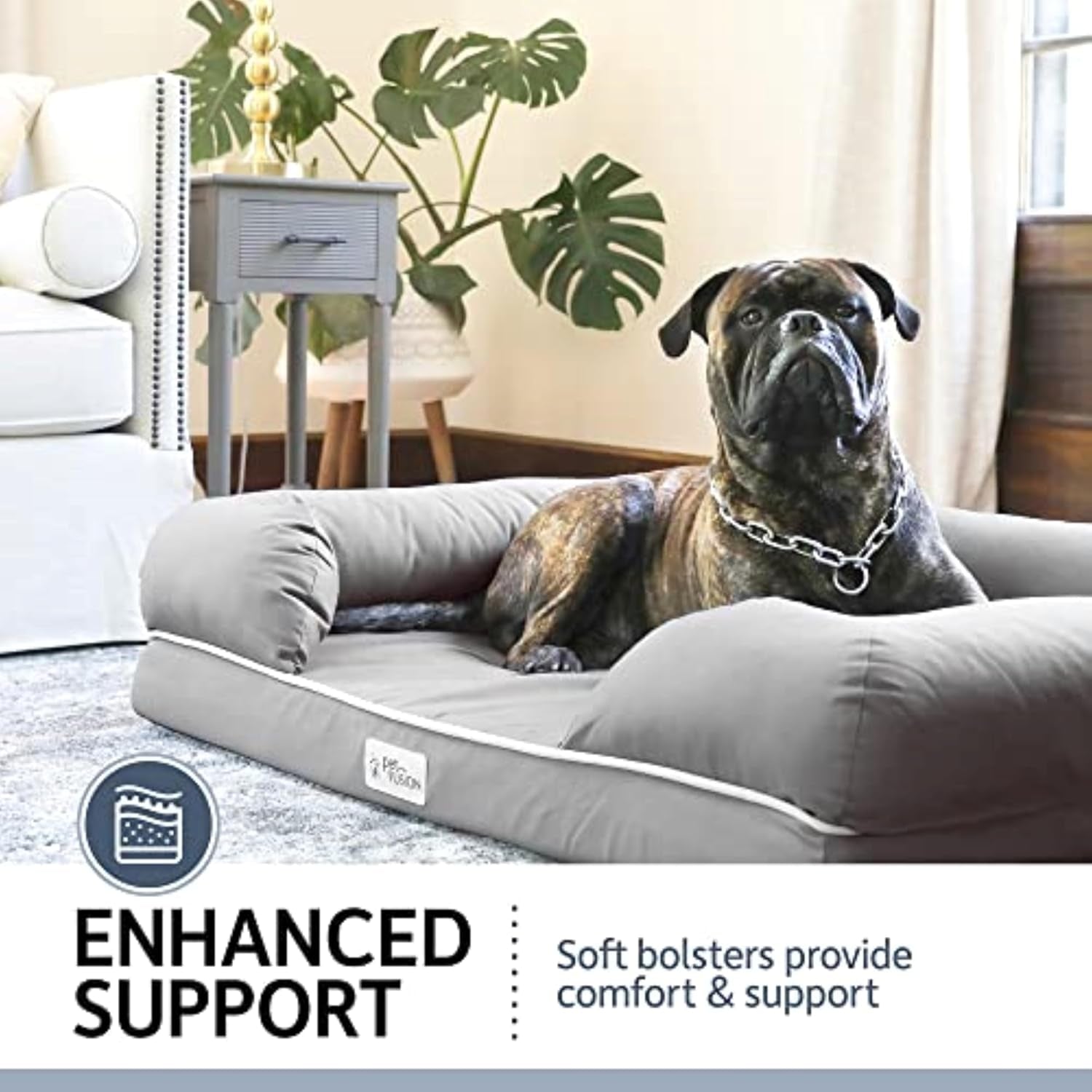 Ultimate Dog Bed, Orthopedic Memory Foam, Multiple Sizes and Colors, Medium Firmness Pillow, Waterproof Liner, YKK Zippers, Breathable 35% Cotton Cover