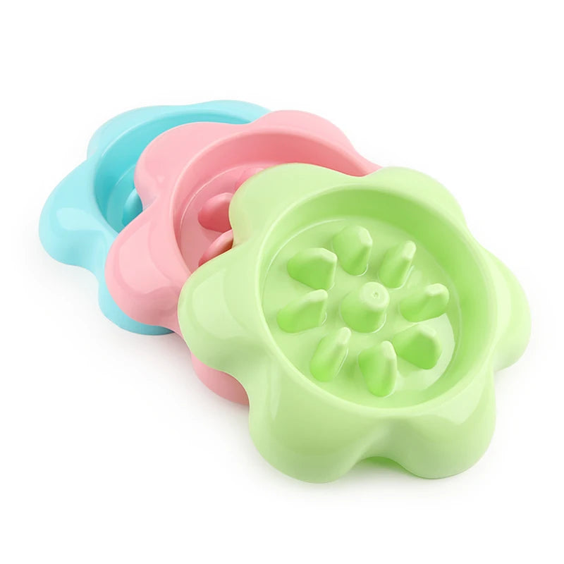 Heart Dog Bowl Anti Choke Dog Feeding Food Bowls