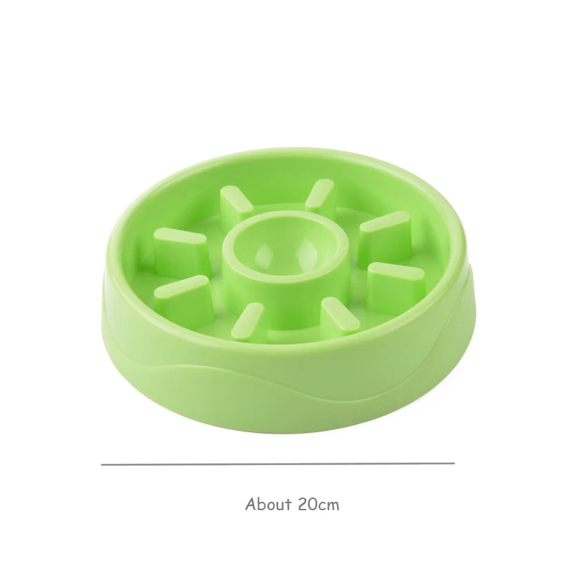Heart Dog Bowl Anti Choke Dog Feeding Food Bowls