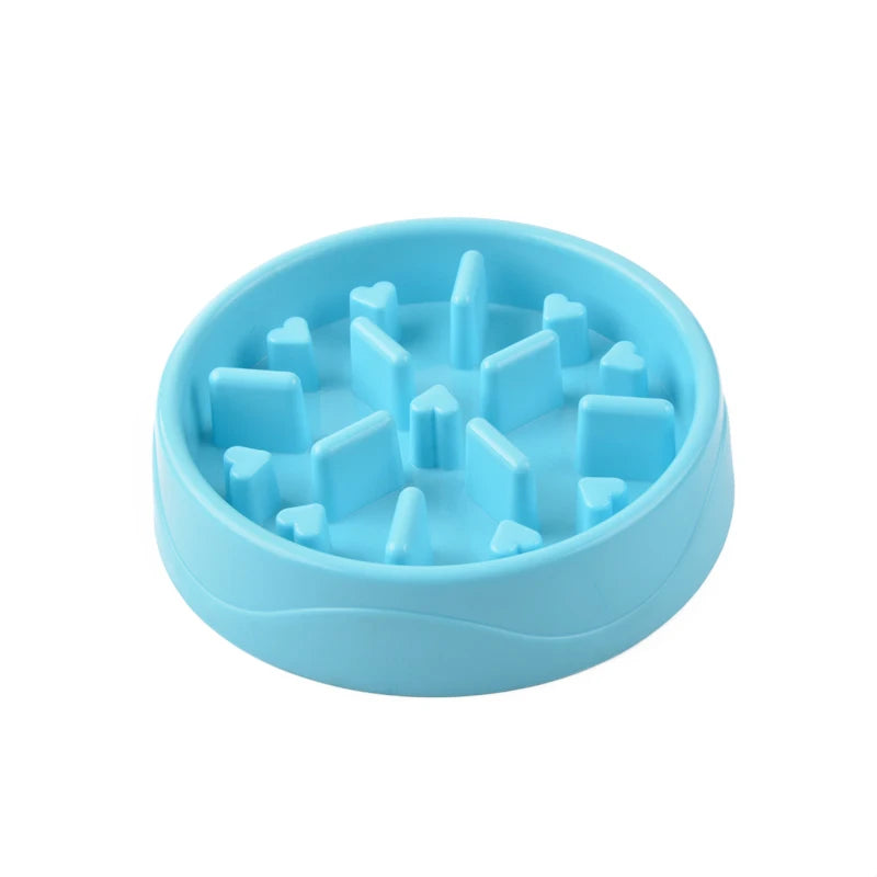 Heart Dog Bowl Anti Choke Dog Feeding Food Bowls