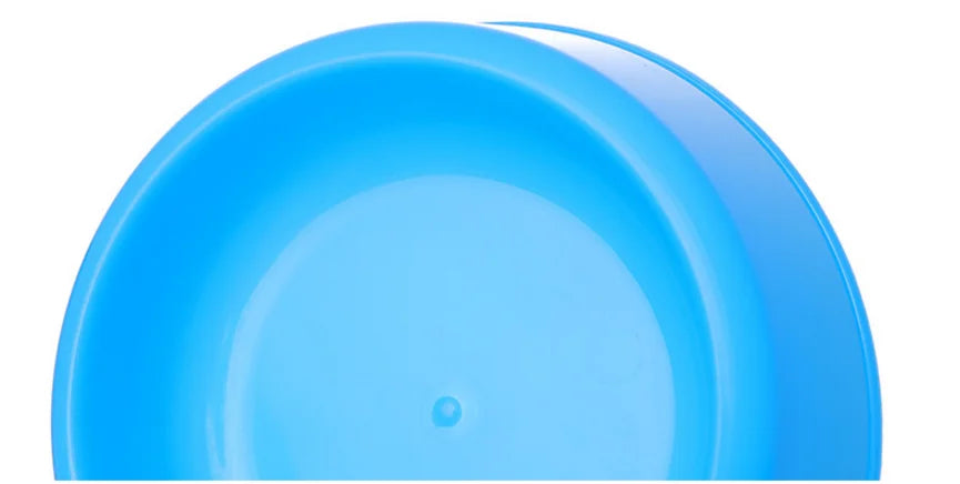 Practical New Colorful Pet Bowl Dog Cat Puppy Plastic Round Bowl Travel Feeding Food Water Bowl Dish Dog Food Bowls Pet Products