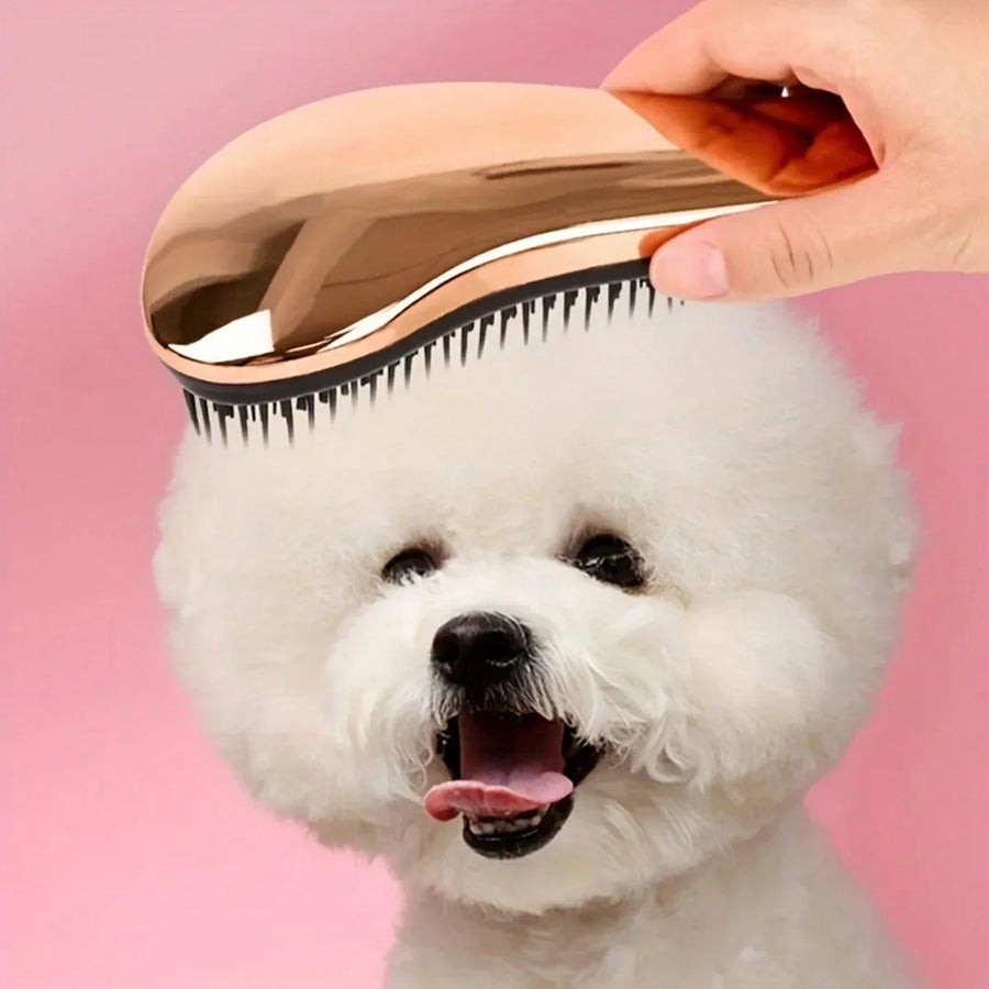 2-In-1 Dog Grooming Comb And Massage Brush Removes Hair
