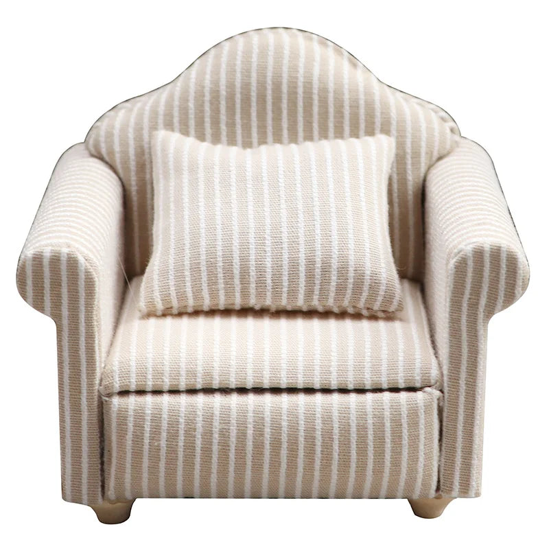 1: 12 Mini Furniture Sofa DIY Decoration Doll House Mini Furniture