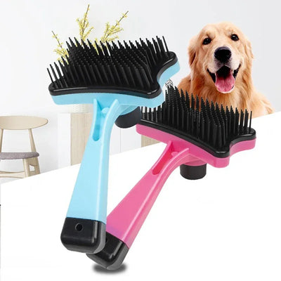 Dog Brush Cat Grooming Brush Self Cleaning Static