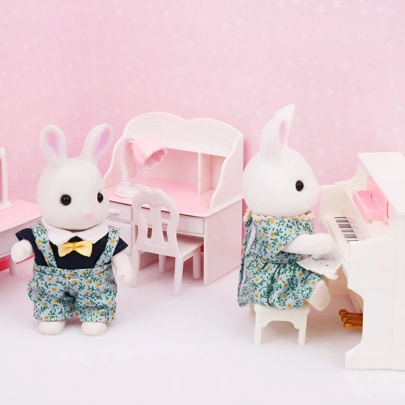 Forest Animal Family Dollhouse Furniture 1/12 Miniature