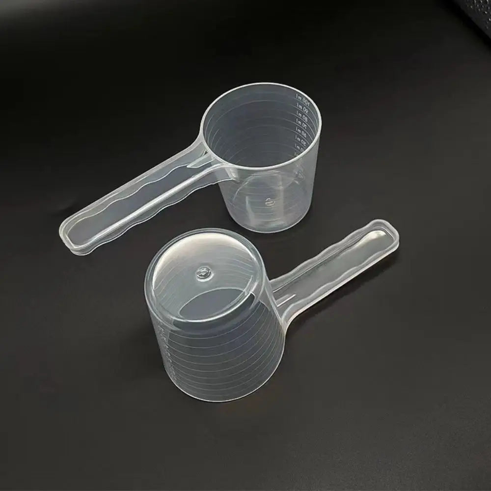 Transparent Pet Measuring Spoon With Scale, Plastic Dog Feeding