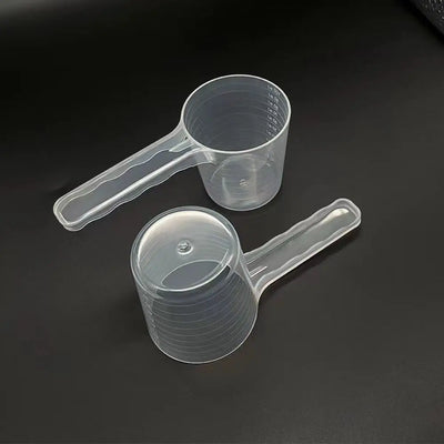 Transparent Pet Measuring Spoon With Scale, Plastic Dog Feeding