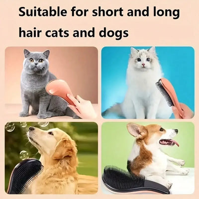 2-In-1 Dog Grooming Comb And Massage Brush Removes Hair