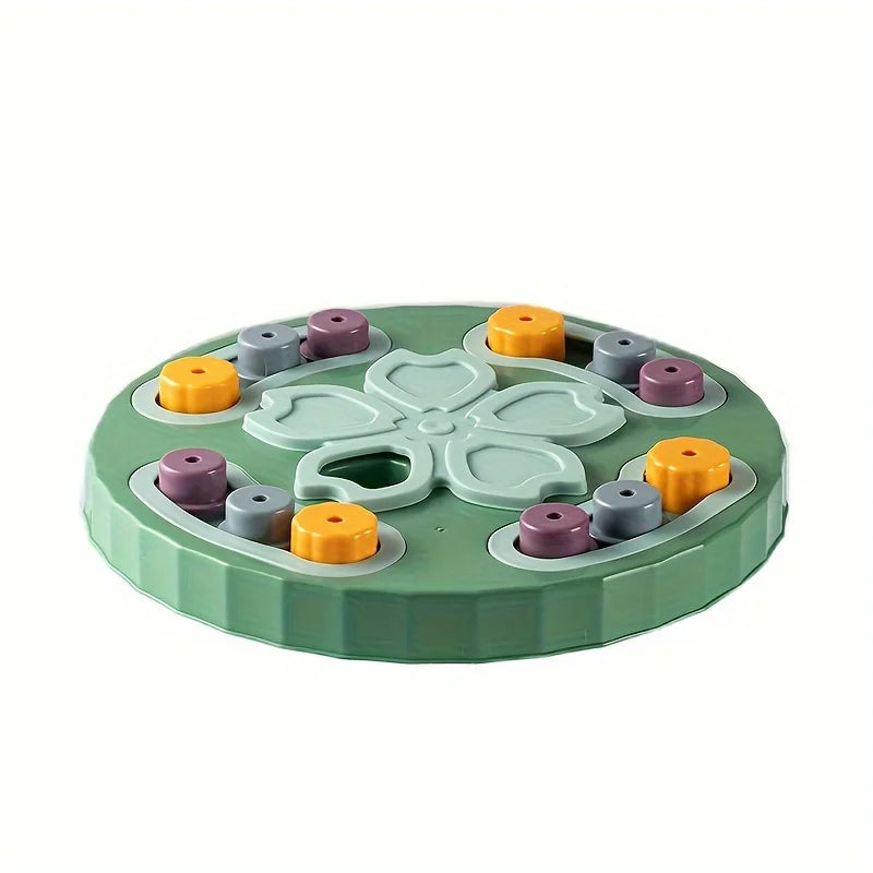 Cat and Dog Feeding Toys, Brain Boosting Puzzle Bowl with Snack Dispenser