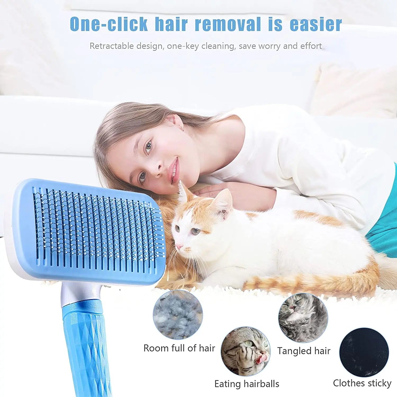 Dog Hair Remover Brush Cat Dog Hair Grooming And Care Comb