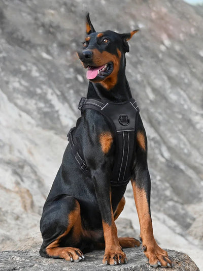 Dog Harness,No Pull Harness,Reflective No-Choke Pet PU Vest