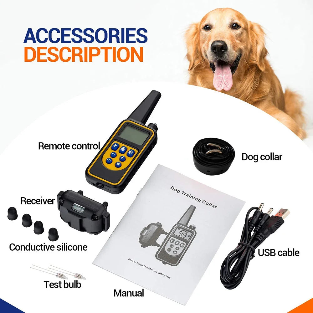 Electric Pet Dog Training Collar Shock Training Collar Electronic Remote