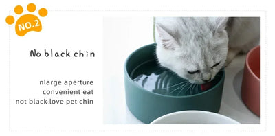 Ceramic Dog Feeding Bowl Pet Feeder Goods For Cats