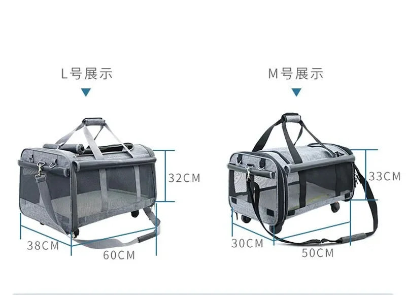 Portable Airline-Approved Dog and Cat Carrier Bag Soft Sided Puppy Travel Bag for Hiking for Small Animals Pet Carriers