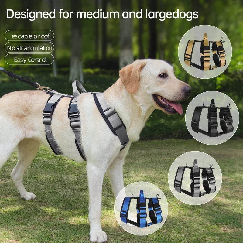 Dog Harness Outdoor Sports Harness Adjustable Anti-Breakaway