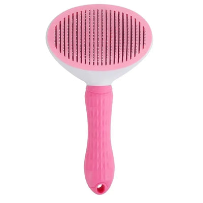 Dog Grooming Brush with Easy Clean Button, Pet Massage Comb