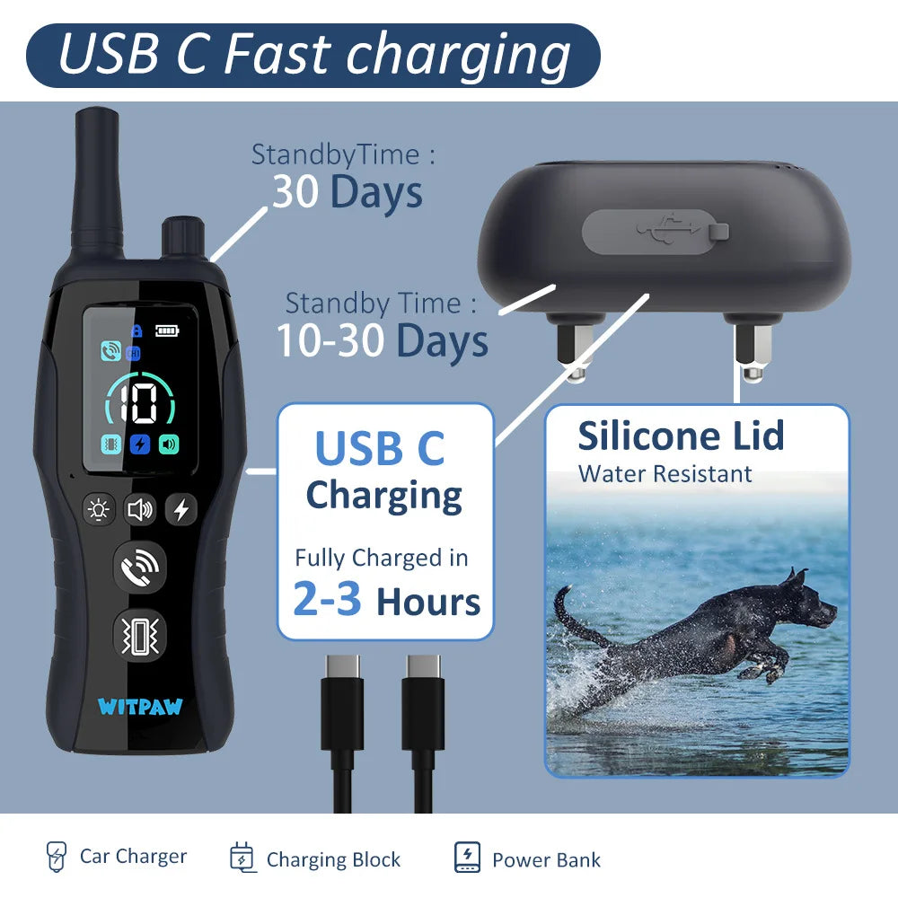 Dog Training Collar 6500FT with Remote Innovative IPX7 Waterproof