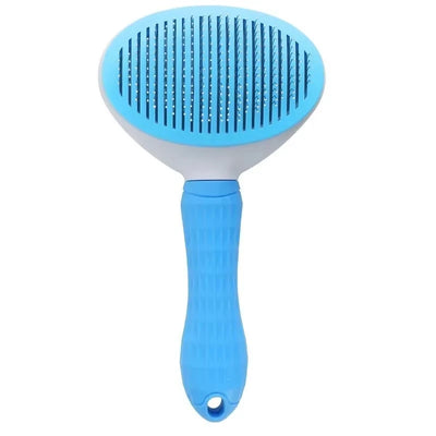 Dog Grooming Brush with Easy Clean Button, Pet Massage Comb