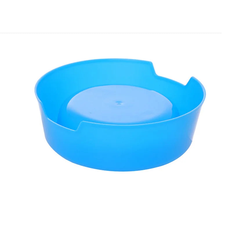 Practical New Colorful Pet Bowl Dog Cat Puppy Plastic Round Bowl Travel Feeding Food Water Bowl Dish Dog Food Bowls Pet Products