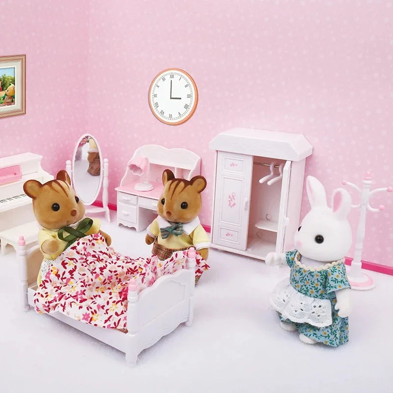 Forest Animal Family Dollhouse Furniture 1/12 Miniature