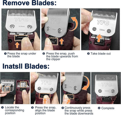 All sizes STEEL A5 blade for dog grooming clipper