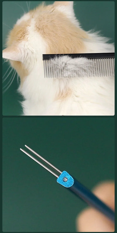 Dog Grooming 2 Row Comb Groomer Cat Stainless Steel Groomer