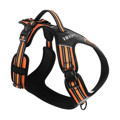 Dog Harness,No Pull Harness,Reflective No-Choke Pet PU Vest