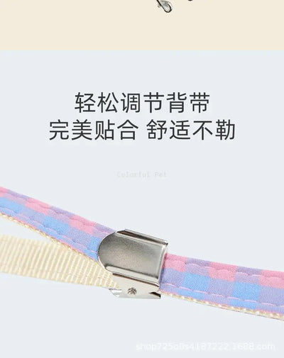 Dog Collars Harness with Leash Set Breathable Puppy Vest Chest Strap