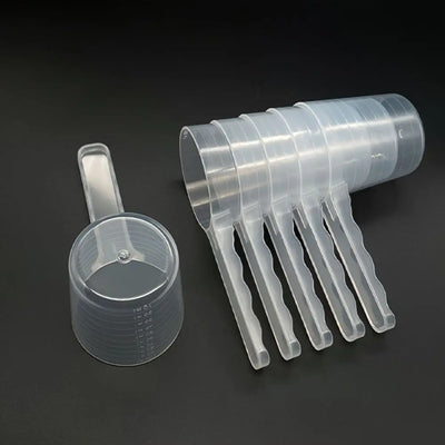 Transparent Pet Measuring Spoon With Scale, Plastic Dog Feeding