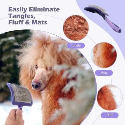 Dog Brush for Poodles Grooming Brush for Dematting Detangle