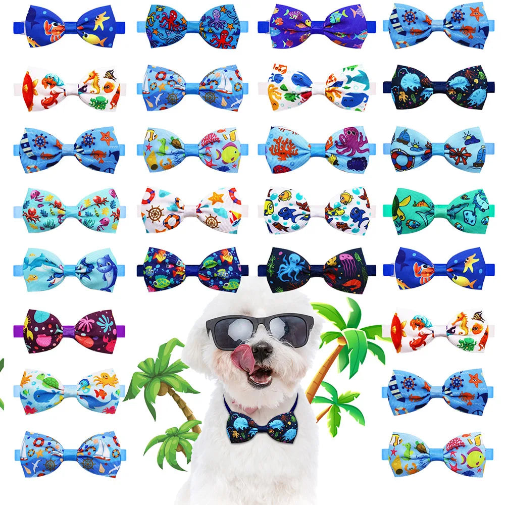 50pcs Small Dog Bowtis Pet Bowknot Fashion Dog Grooming For Dogs