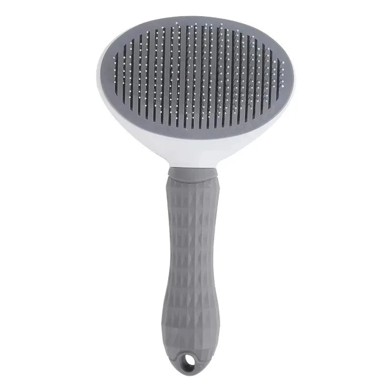 Dog Grooming Brush with Easy Clean Button, Pet Massage Comb