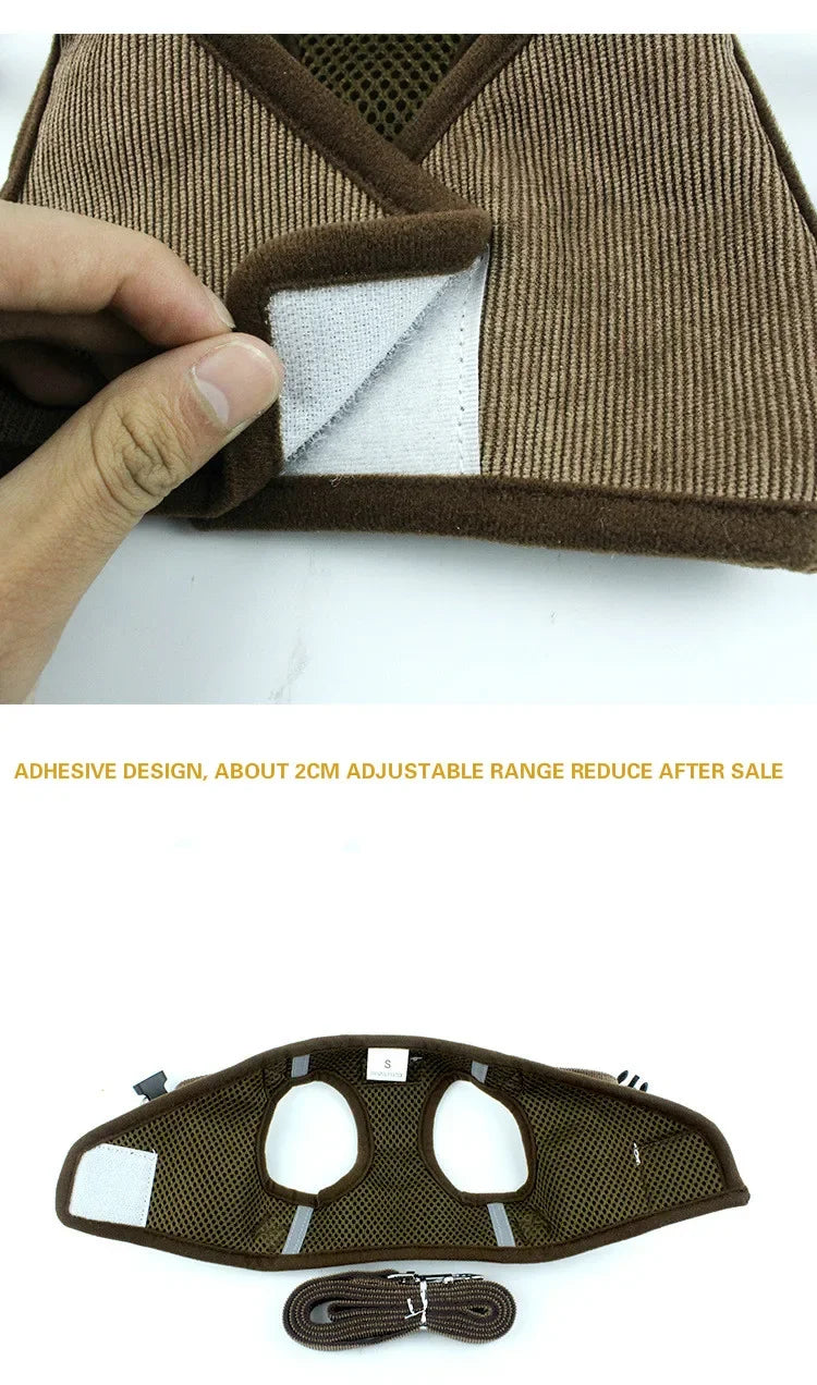 Dog Harness Leash Adjustable Vest Walking Soft Breathable Collar