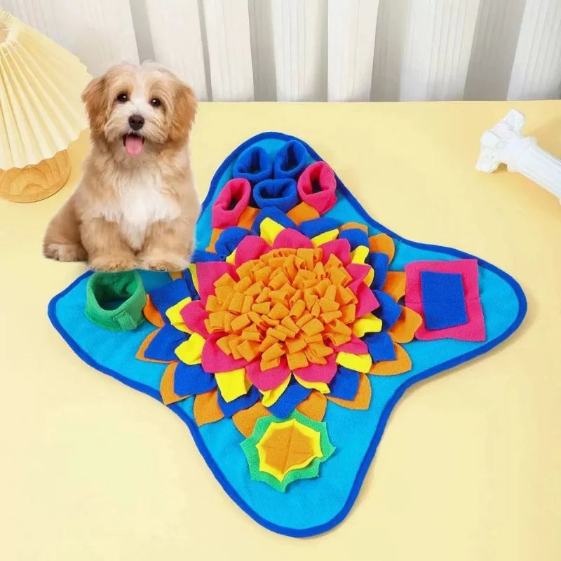 Pet Sniffing Training Mat Dogs Cats Educational Stress Relief Bite Resistant