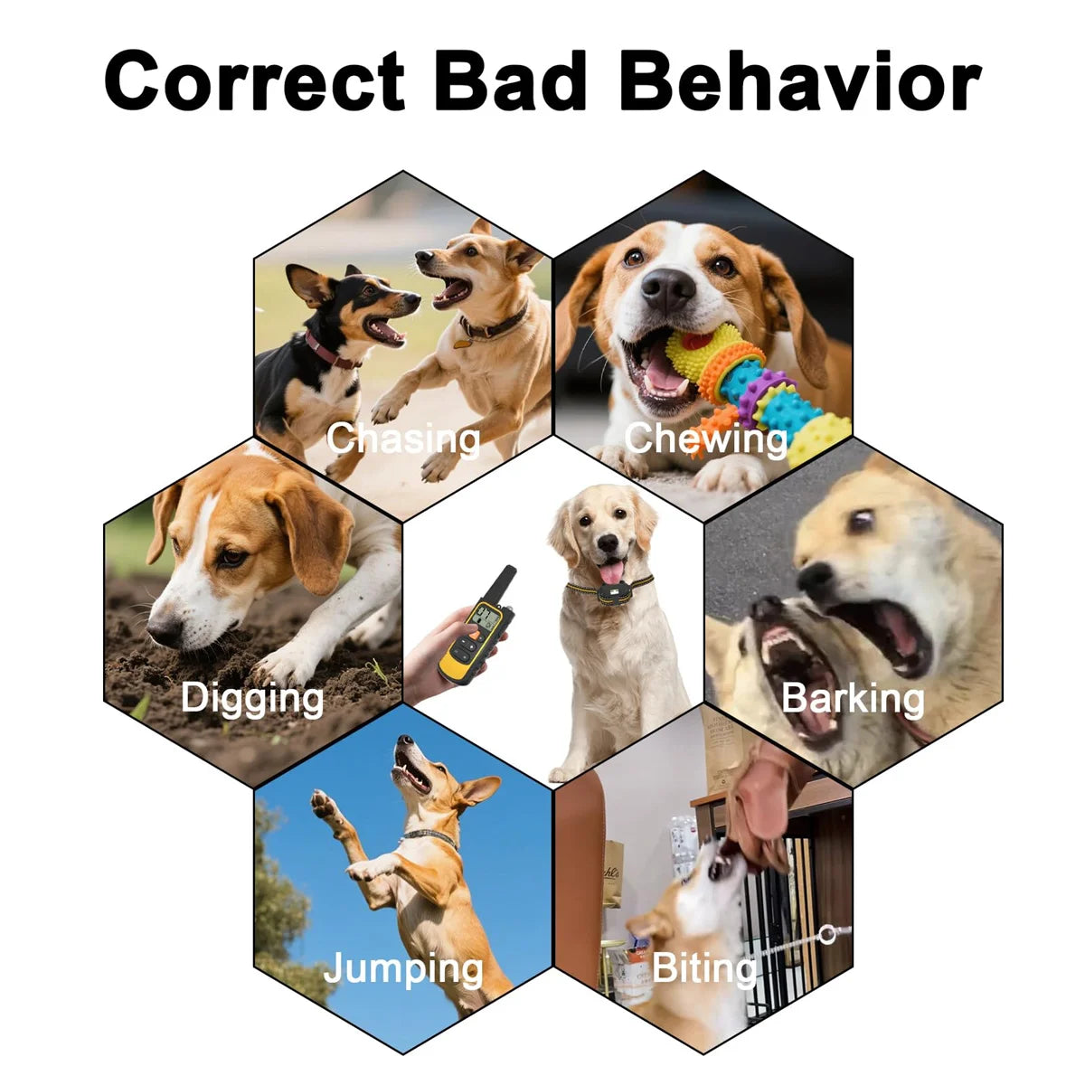 Dog Training Collar with Remote 2600ft Range 3 Modes