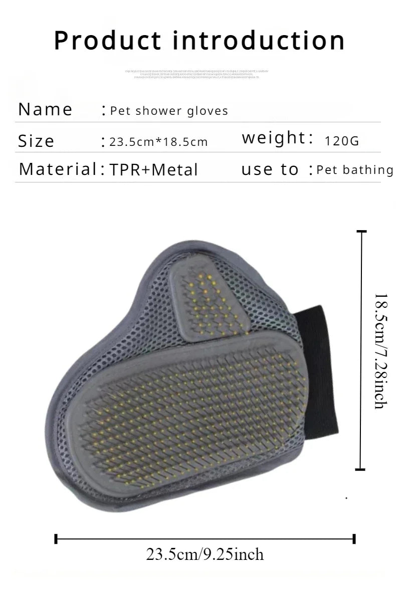 Pet Grooming Glove Hair Removal Brush Cat Dog Fur Hair