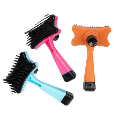 Dog Brush Cat Grooming Brush Self Cleaning Static
