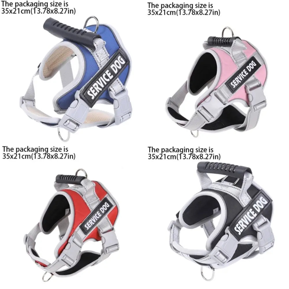 Chest Collars Adjustable Dog Harness Reflective Leash Set Reflective