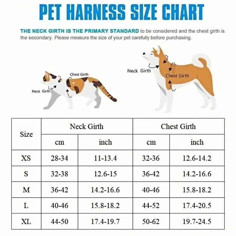 Pet Dog Harness Leash Set Small Medium Dog Cat Vest