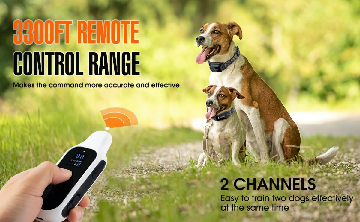 800m Digital Dog Training Collar Waterproof Rechargeable Remote