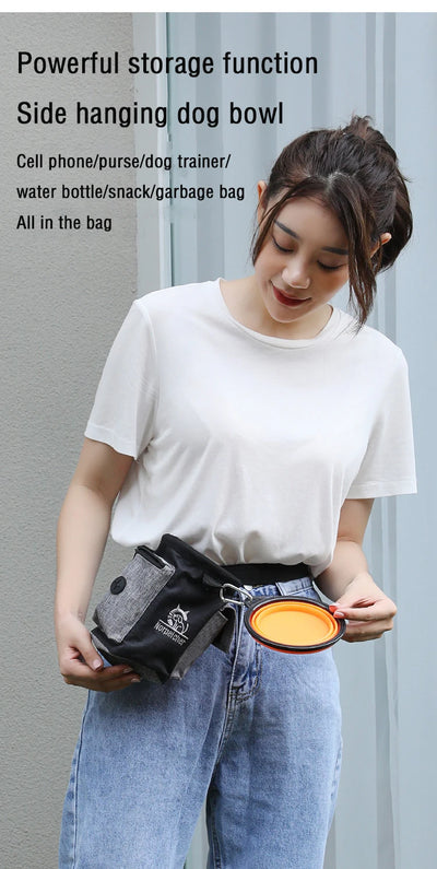Dog outdoor training bag Dog Fanny pack therapy bag Multi-functional pet bag